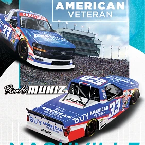 ASE Direct Inc. – Buy American Veteran™ Fund Joins Forces with Frankie Muniz and Reaume Brothers Racing for NASCAR National Military Appreciation Month Tribute