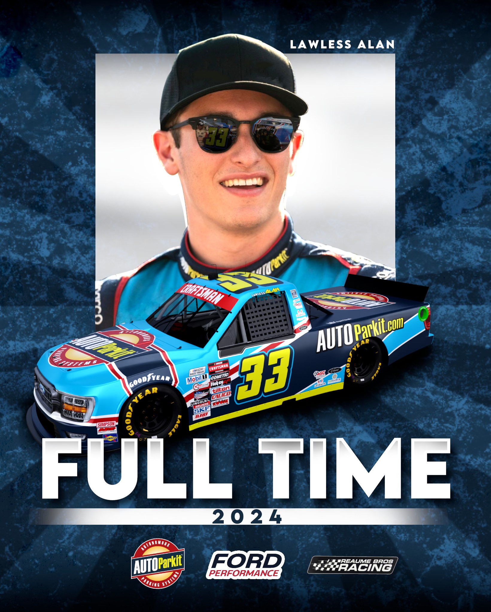 Lawless Alan returns to Reaume Brothers Racing Full Time in 2024